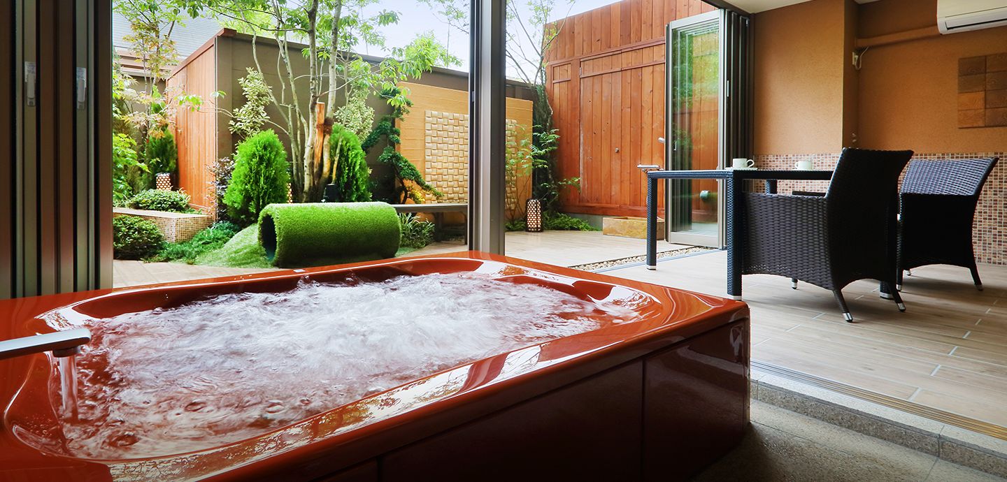 イメージ:鹿の子 客室露天エアーブローバス