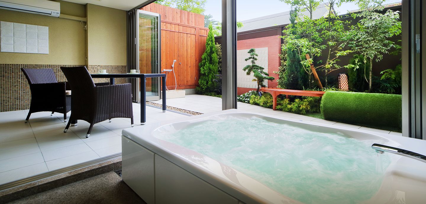 イメージ:白蓮 客室露天エアーブローバス