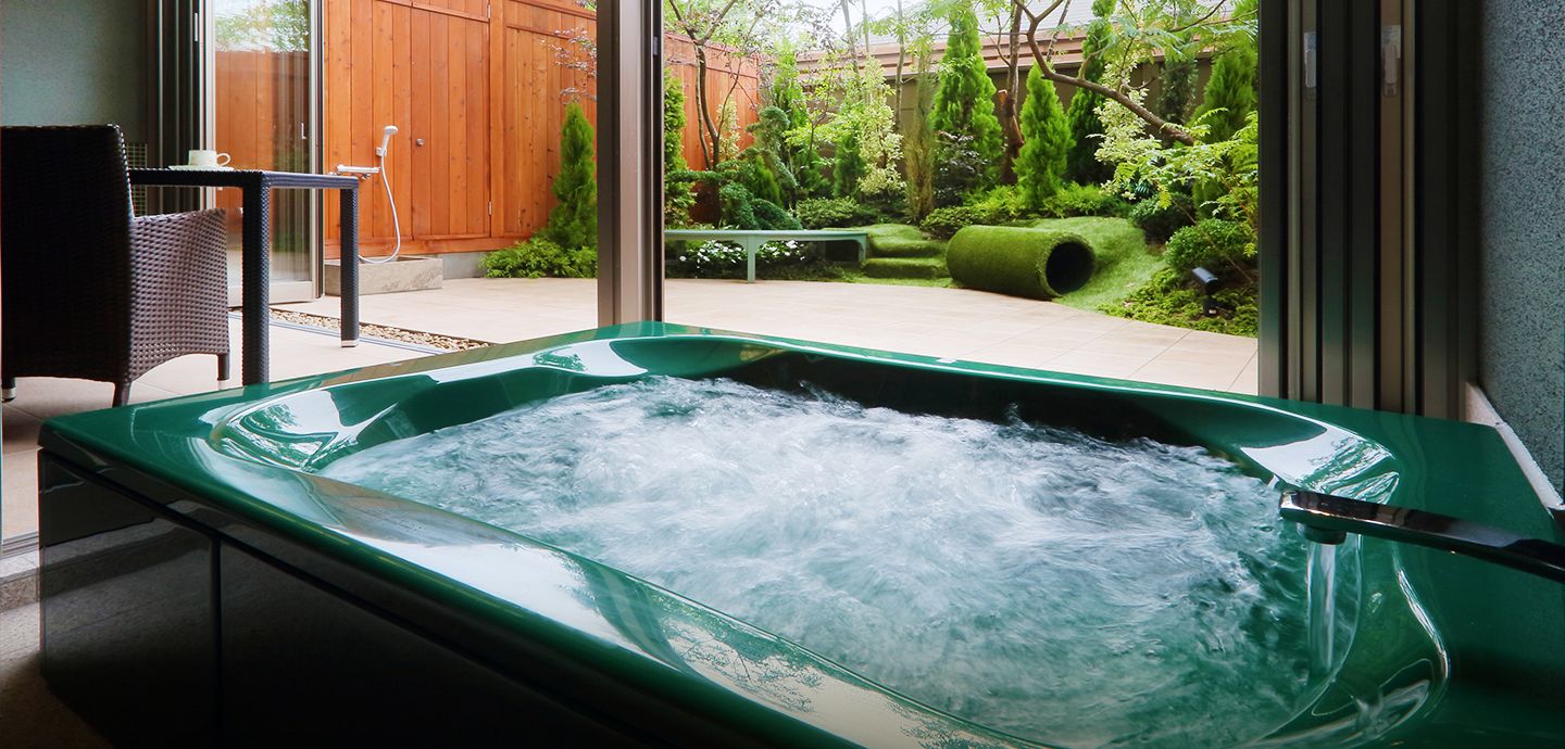 イメージ:若葉 客室露天エアーブローバス